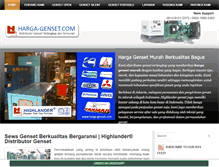 Tablet Screenshot of harga-genset.com